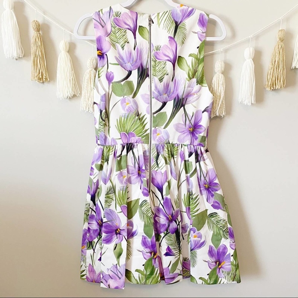 Alice + Olivia Joyce Floral Print Mini Dress 6 - Picture 11 of 15